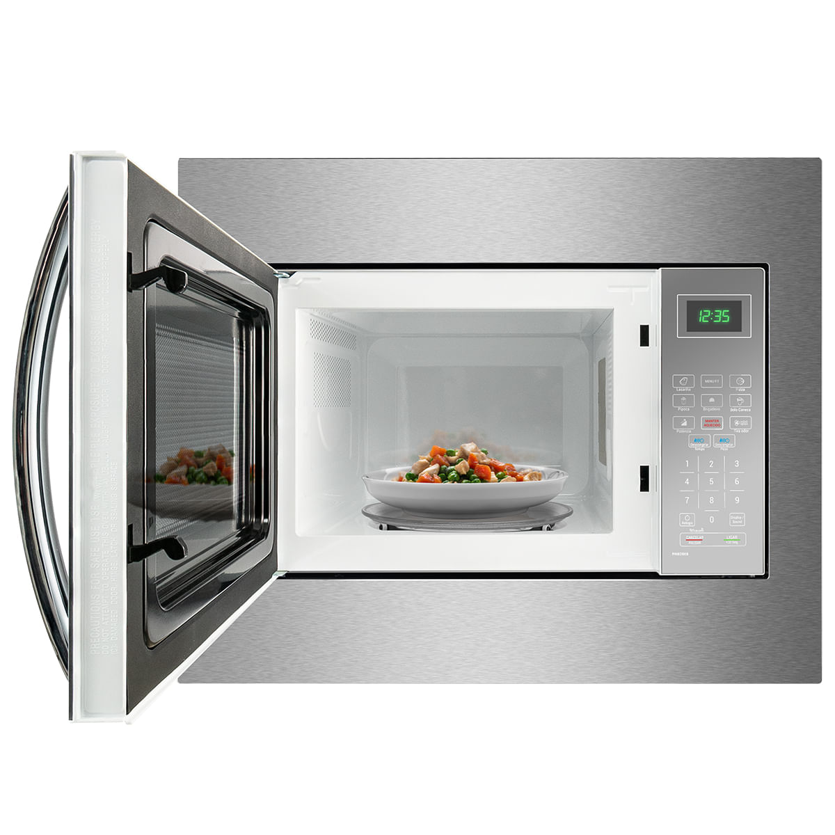 Micro-Ondas de Embutir 28L Philco Limpa Fácil 1400W PMB28EB