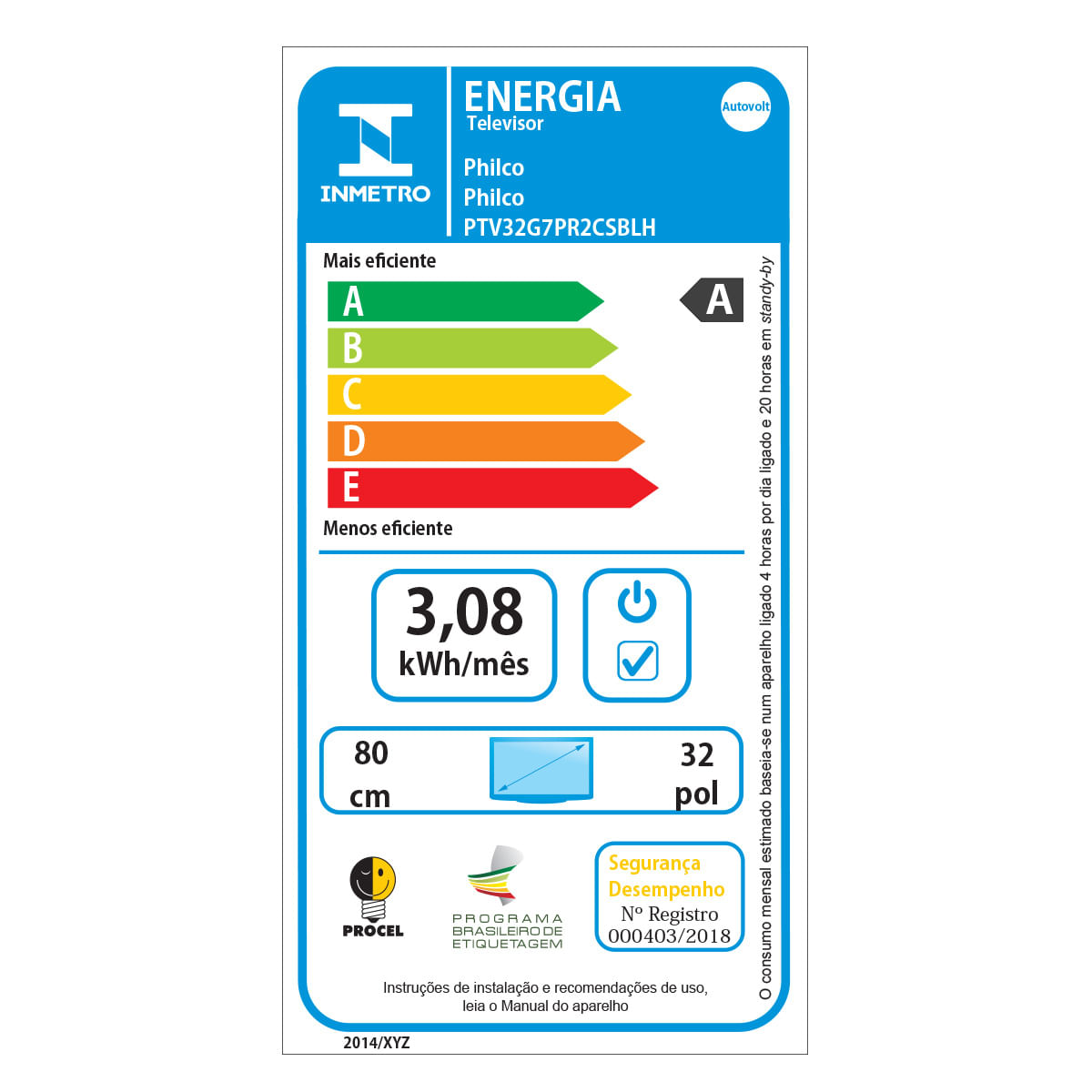 Smart TV 32” Philco Led PTV32G7PR2CSBLH Roku TV Dolby Audio