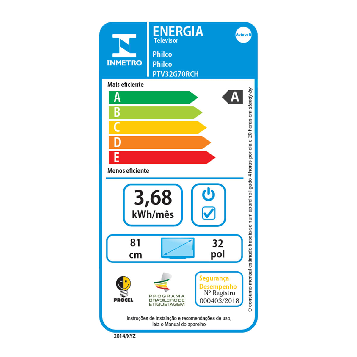 Smart TV 32" Philco LED Roku TV Dolby Áudio PTV32G70RCH