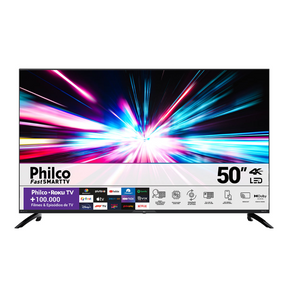 Smart TV 50" Philco LED 4K Roku Dolby Audio PTV50G7ER2CPBL