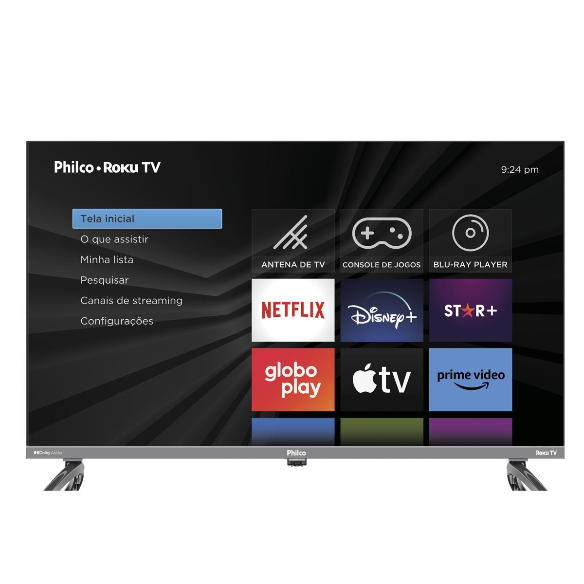 Smart TV 32” Philco LED Roku TV PTV32K34RKGB