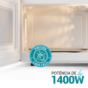 Micro-ondas 33L Philco PMO38B Limpa Fácil 1400W
