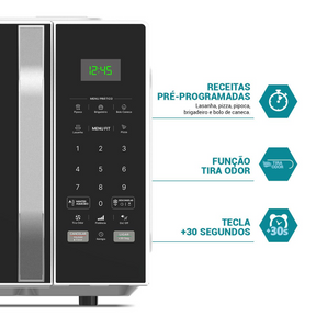 Micro-ondas 25L Philco Função Tira Odor 1100W PM27