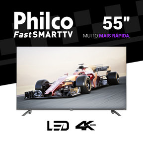 Smart TV 55” Philco LED Roku TV Dolby Áudio PTV55G3ERSGB