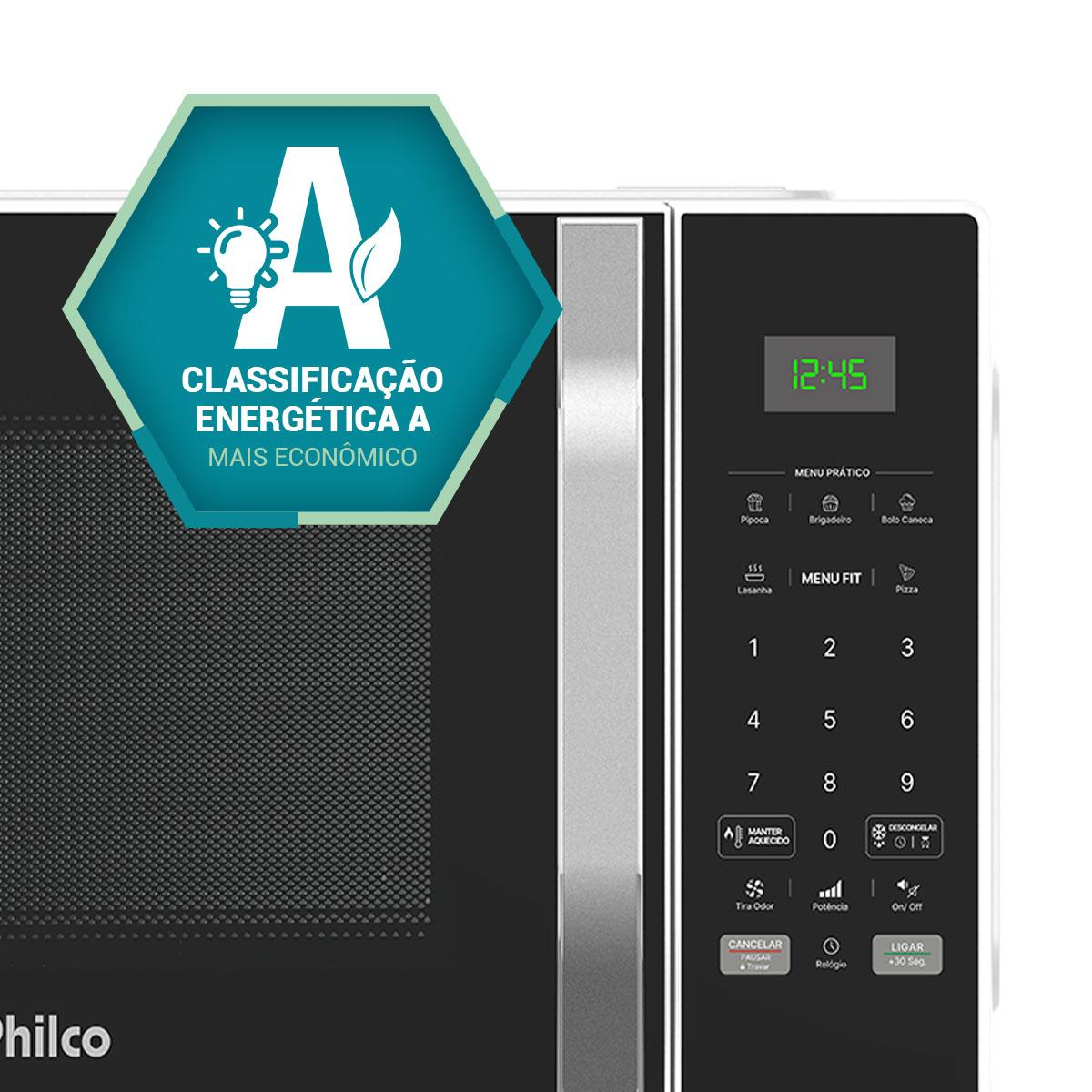 Micro-ondas 25L Philco Função Tira Odor 1100W PM27