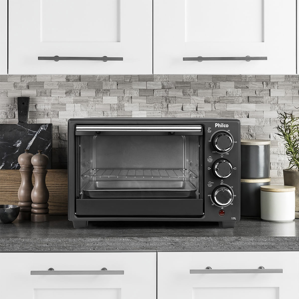 Forno Elétrico 17L Philco Preto 2 Resistências PFE17P