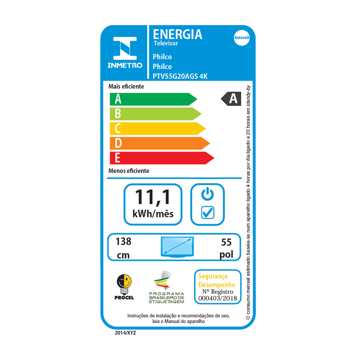 Smart TV 55” Philco 4K PTV55G20AGS Android TV Led